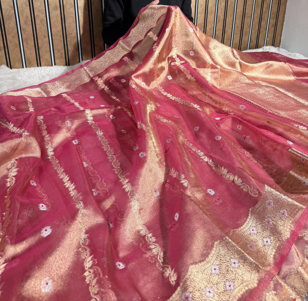 Designer Banarasi Tissue Silk Saree - View 3