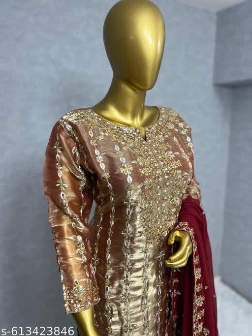 Eid Special Designer Kurti Set – 3 Piece Collection - View 3