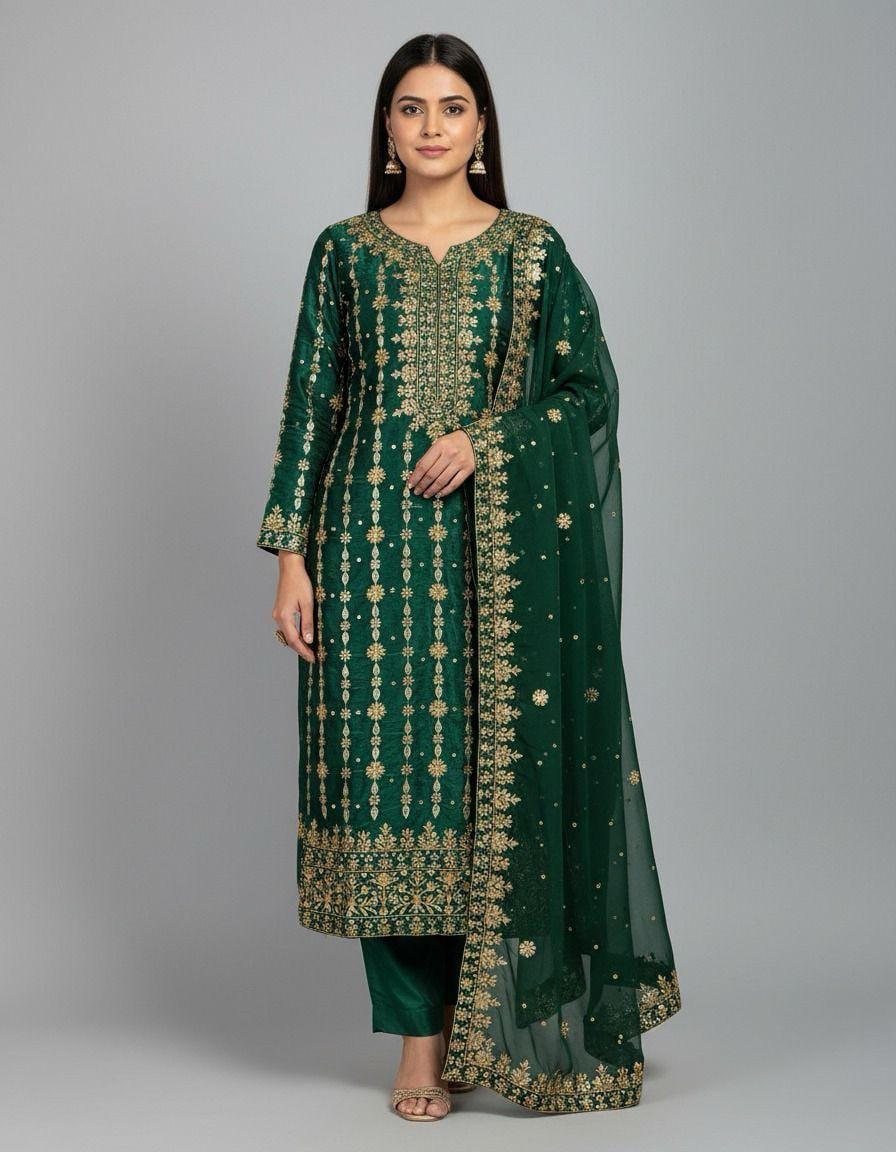 Eid Special Designer Kurti Set – 3 Piece Collection - View 2