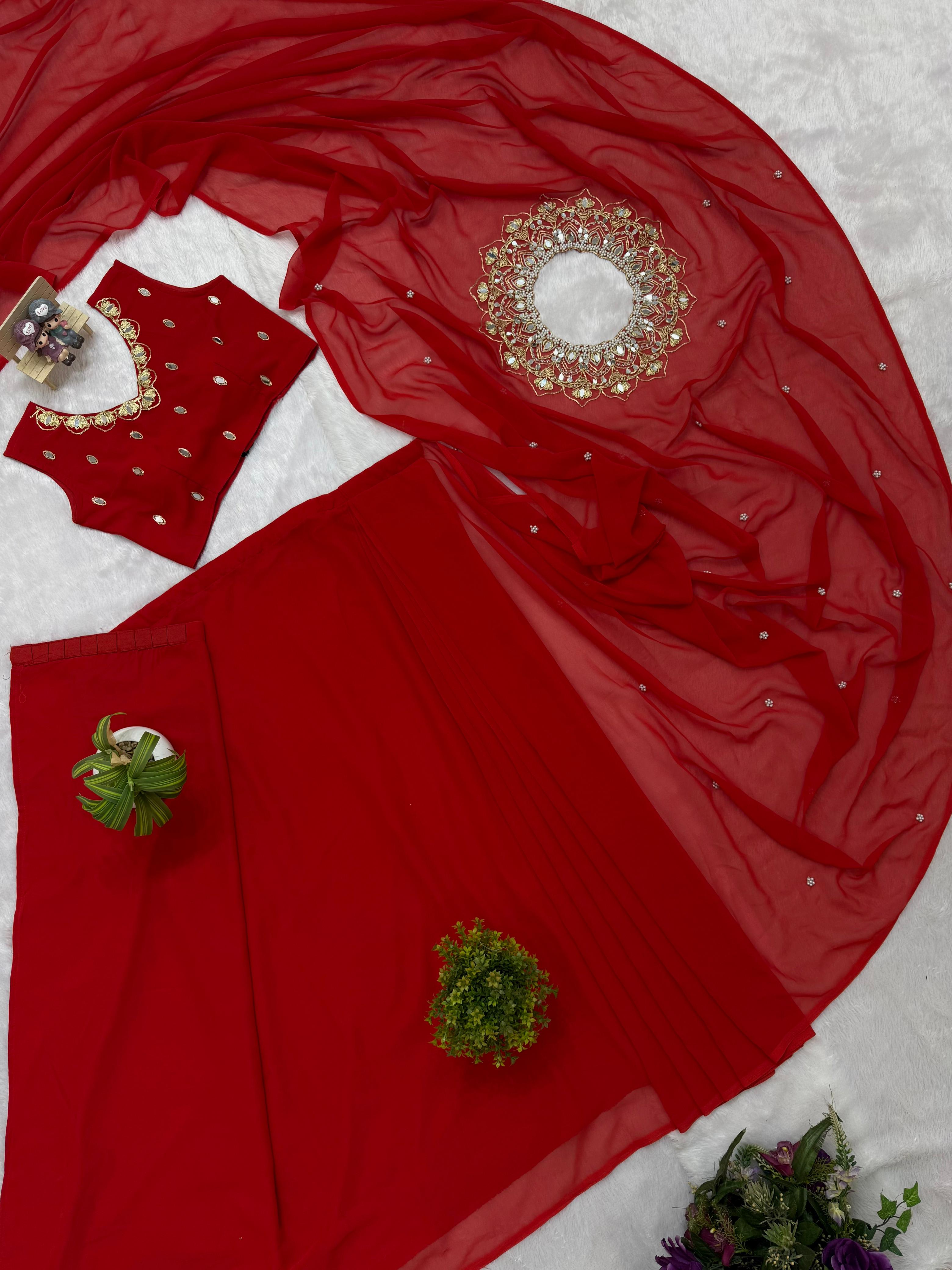 Exclusive Handworked Drape Saree - View 4