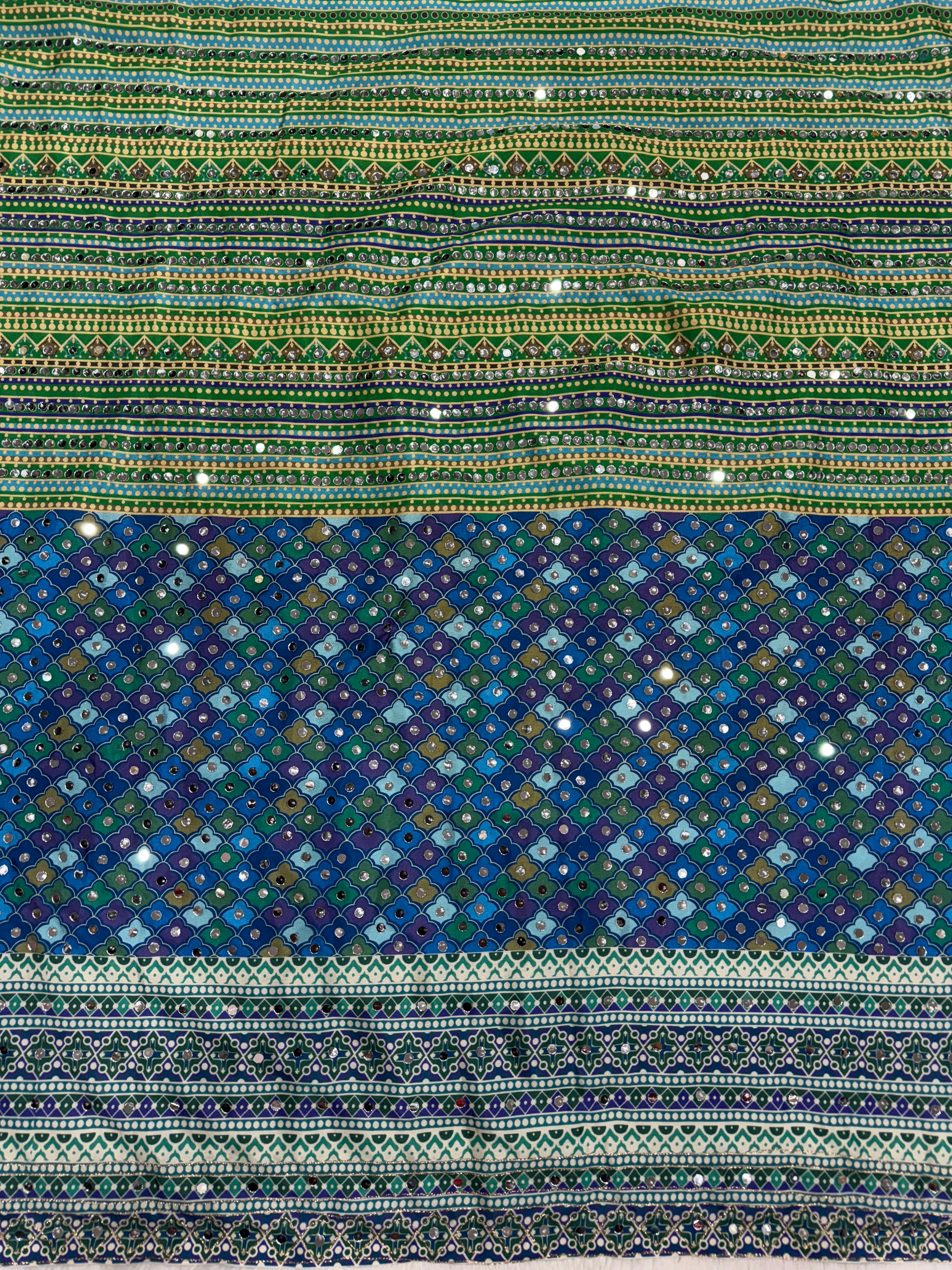 Designer Mirror Work Saree - Bollywood - View 7