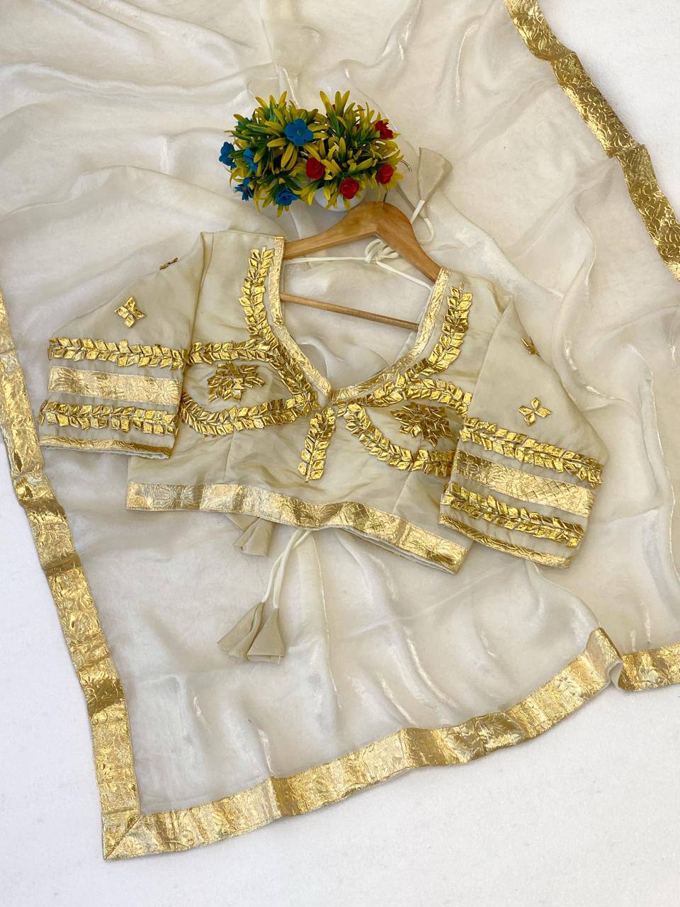 Moni Roy Inspired Aangi Blouse Saree – Premium Launch - View 6