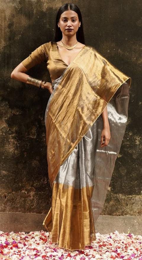 Banarasi Soft Tissue Silk Saree - Banarasi Tissue Silk Saree Online India - Buy at ₹1299 - Image 1