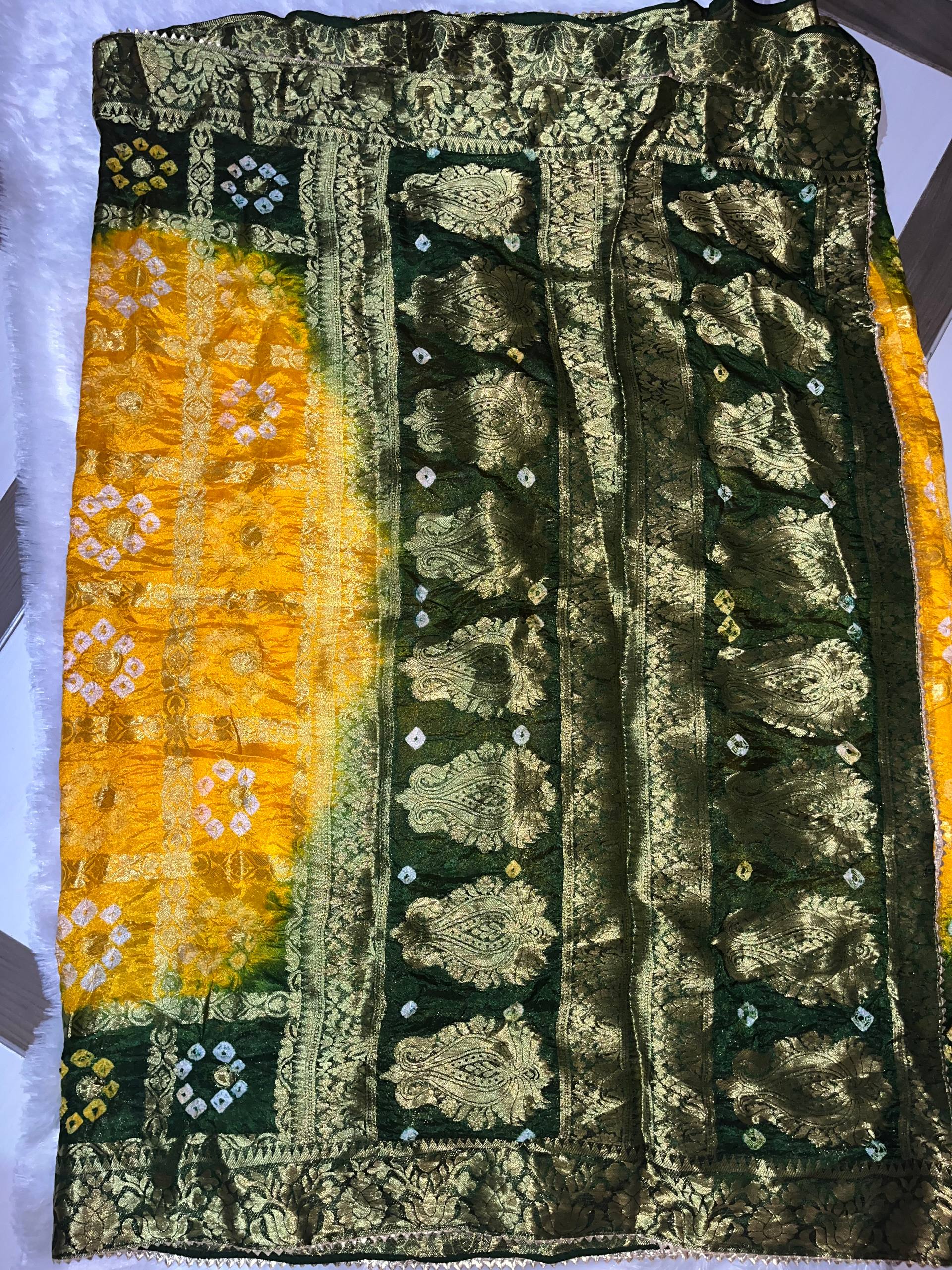 Banarasi Bandhej Design Saree - View 4