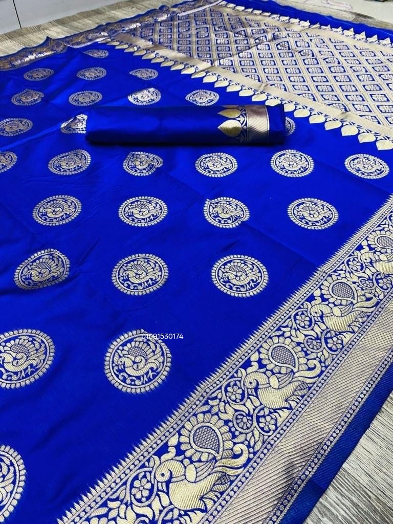 Elegant Daily Wear Saree with Jacquard Border Blouse - View 5