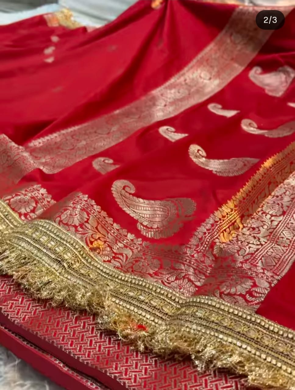 Royal Banarasi Soft Kataan Silk Saree – Rich Zari Weave Collection - View 2