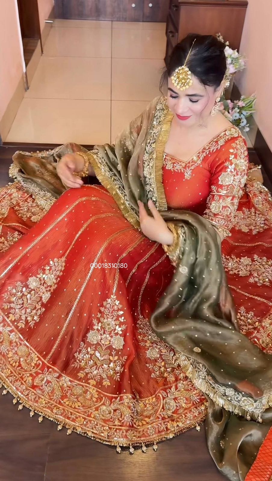 Premium Anarkali Set with Sequins & Zari Embroidery – Royal Collection - Premium NC-Moss Silk Saree Online India - Buy at ₹2050 - Image 1