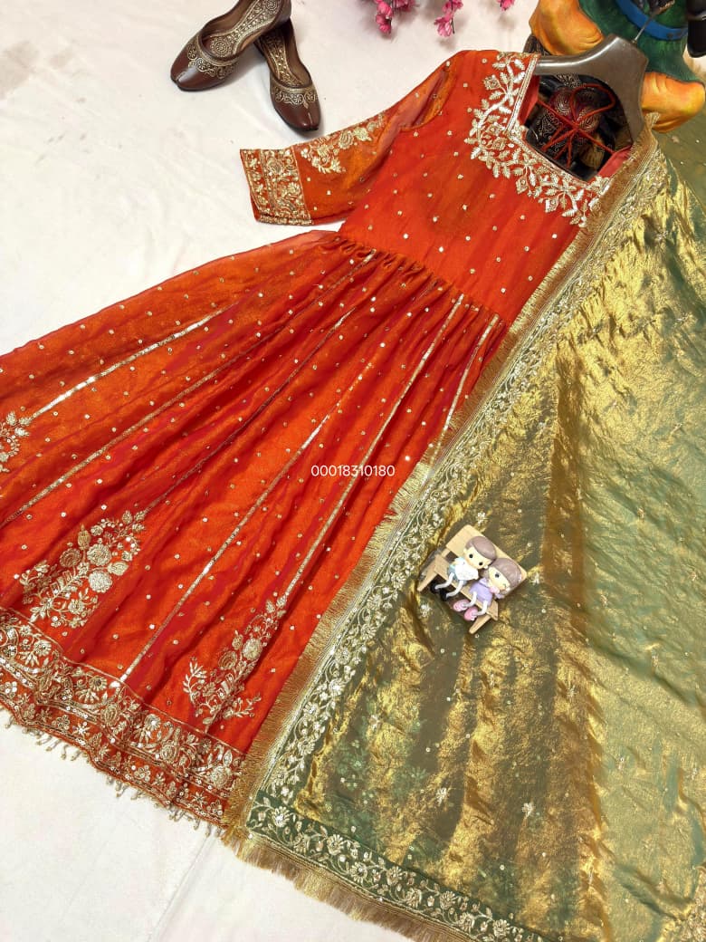 Premium Anarkali Set with Sequins & Zari Embroidery – Royal Collection - View 6