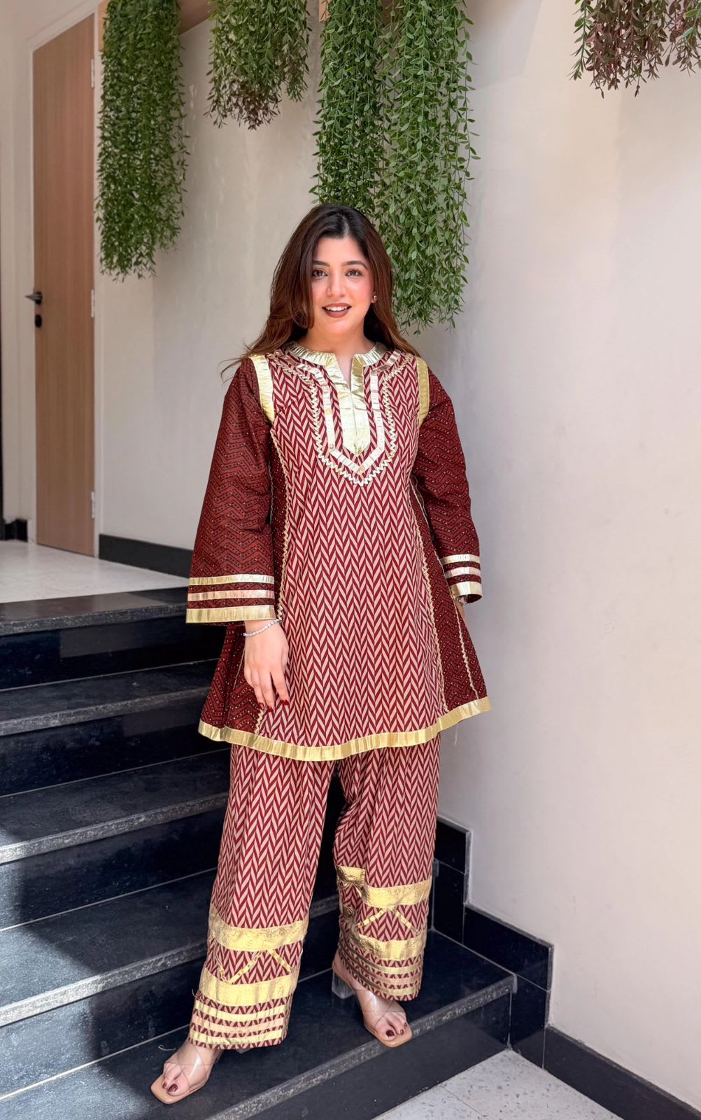 Gulabo 2 – Designer Maslin 2-Piece Suit by Kalikar - Soft Maslin Saree Online India - Buy at ₹1650 - Image 1