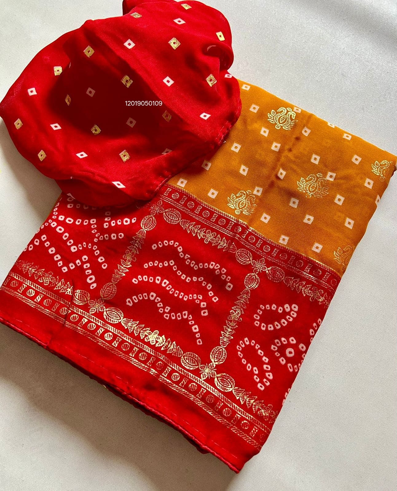 Trending Bandhani Saree with Blouse - View 2