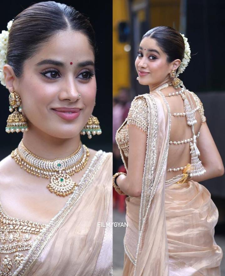 Celebrity Inspired Banarasi Glass Tissue Silk Saree – Luxury Collection - Banarasi Soft Glass Tissue Silk Saree Online India - Buy at ₹1999 - Image 1