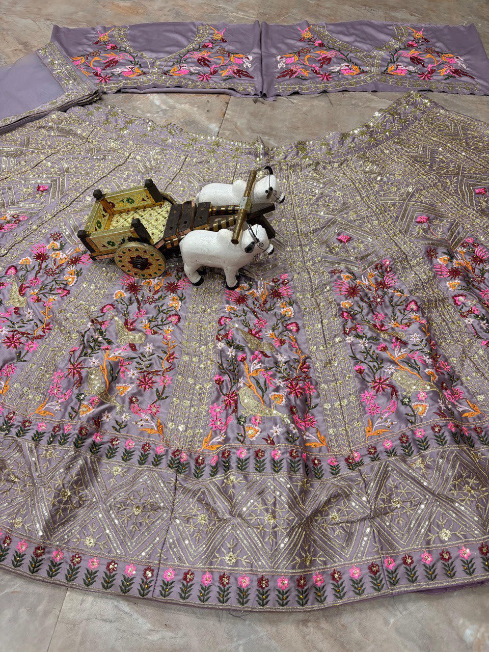 Premium 4-Meter Flared Lehenga Set - Exceptional Quality - View 4