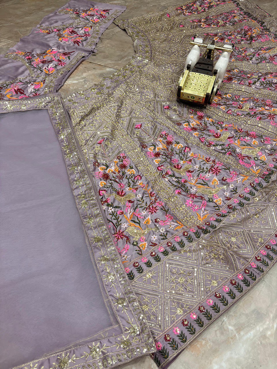 Premium 4-Meter Flared Lehenga Set - Exceptional Quality - View 5