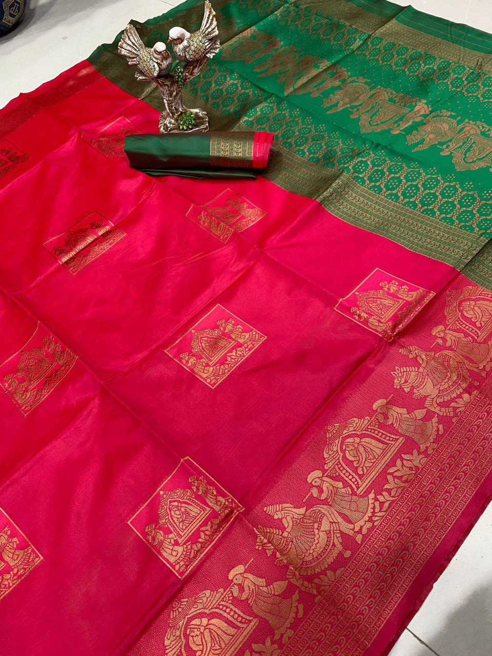 A Silk Saree - Elegant Jacquard Masterpiece - View 7
