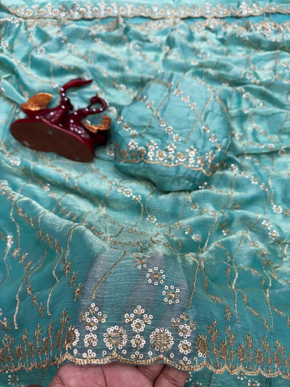 A Beautiful Super Trending Sequins Saree Collection - View 10