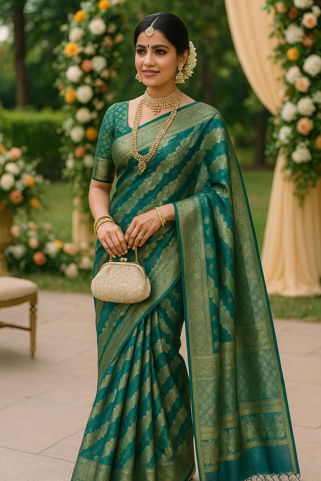 Designer Organza Banarasi Silk Saree for Every Occassion - Best Sarees for Festivals & Special Occasions