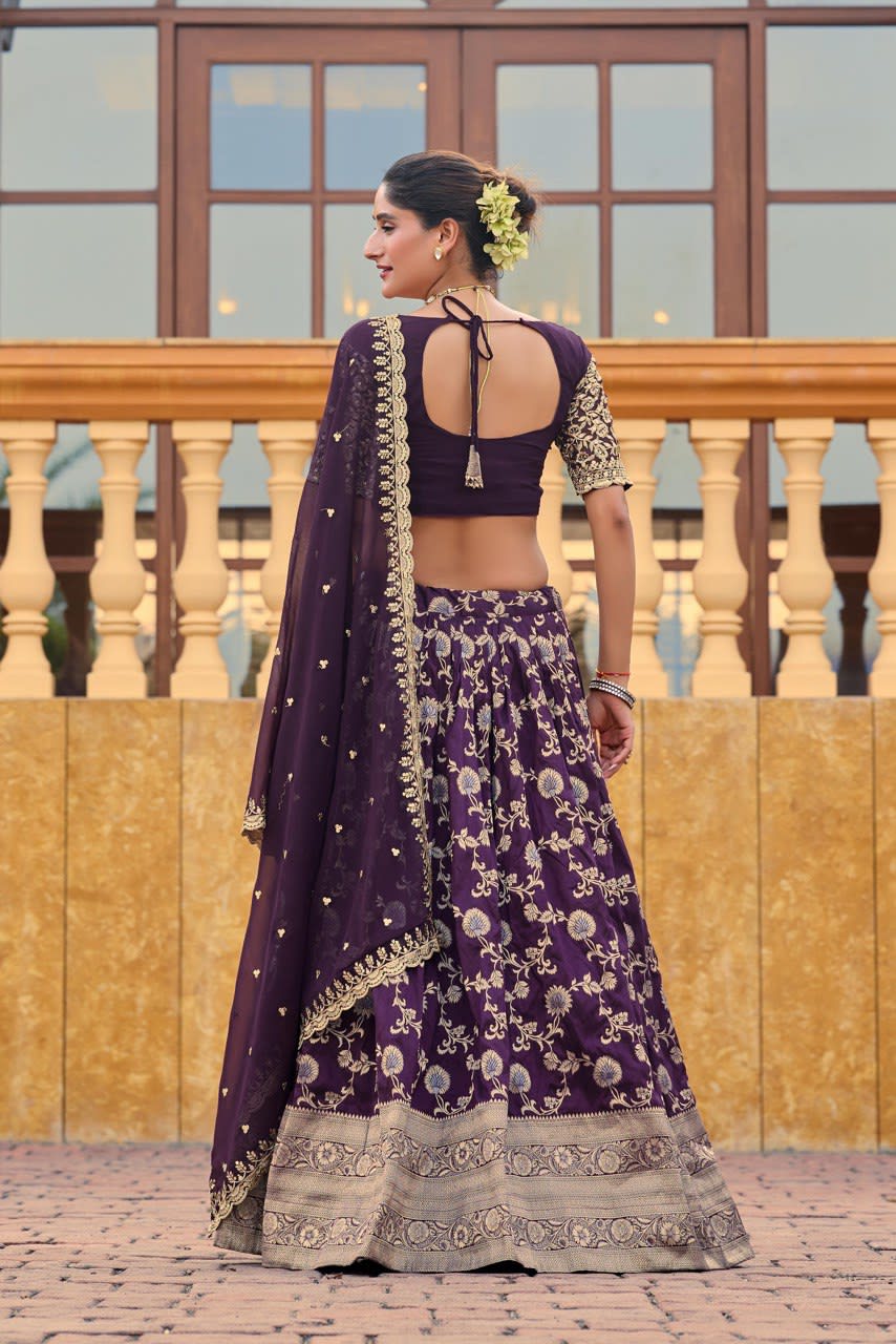 Real Modeling Party & Wedding Wear Lehenga Choli Set - View 4