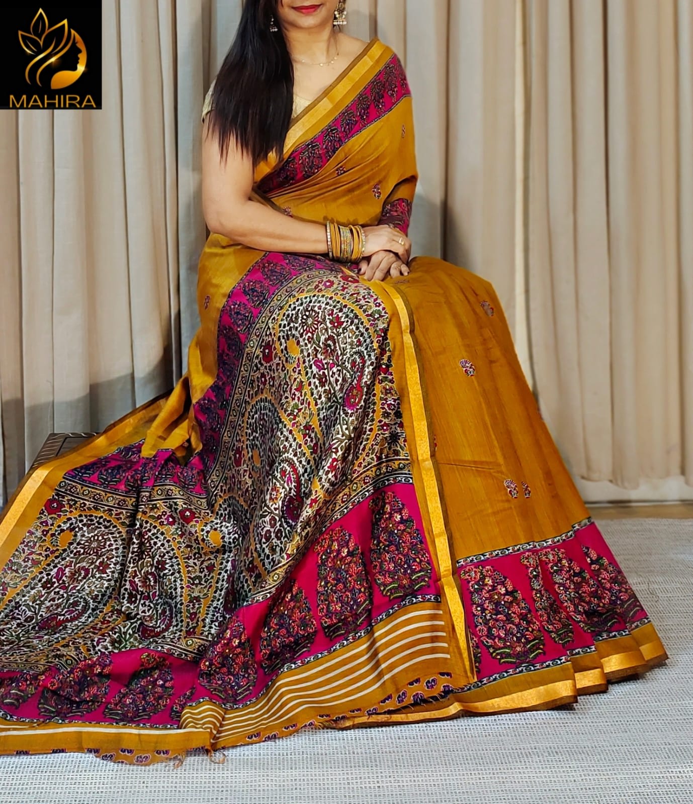 Maheshwari Cotton Saree – Timeless Elegance