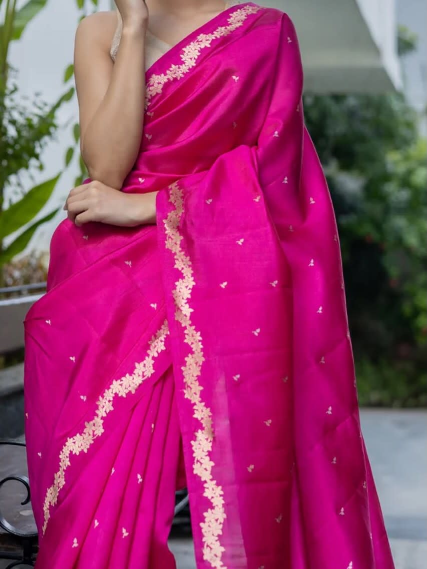 New Premium Collection – Banarasi Rao Mango Soft Silk Saree - Maa Kaali Creations