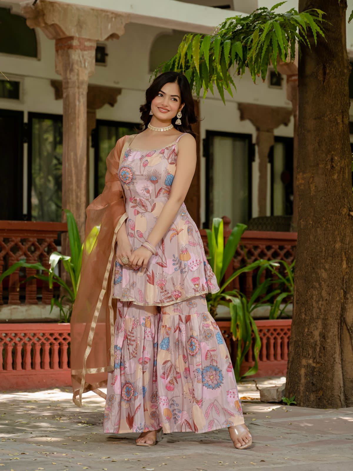 Rang Reet – 07 | Exclusive 3-Piece Kurti, Plazzo & Dupatta Set