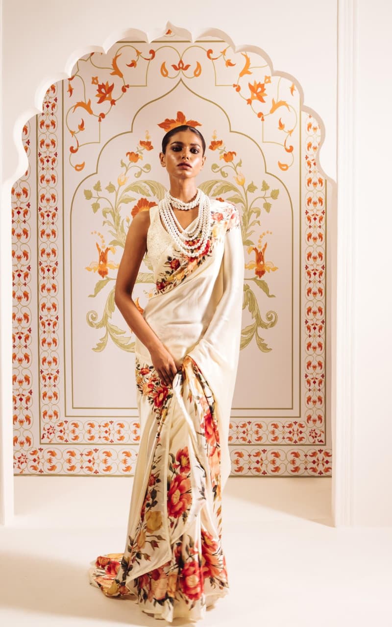 Designer Japan Satin Saree – New Launch