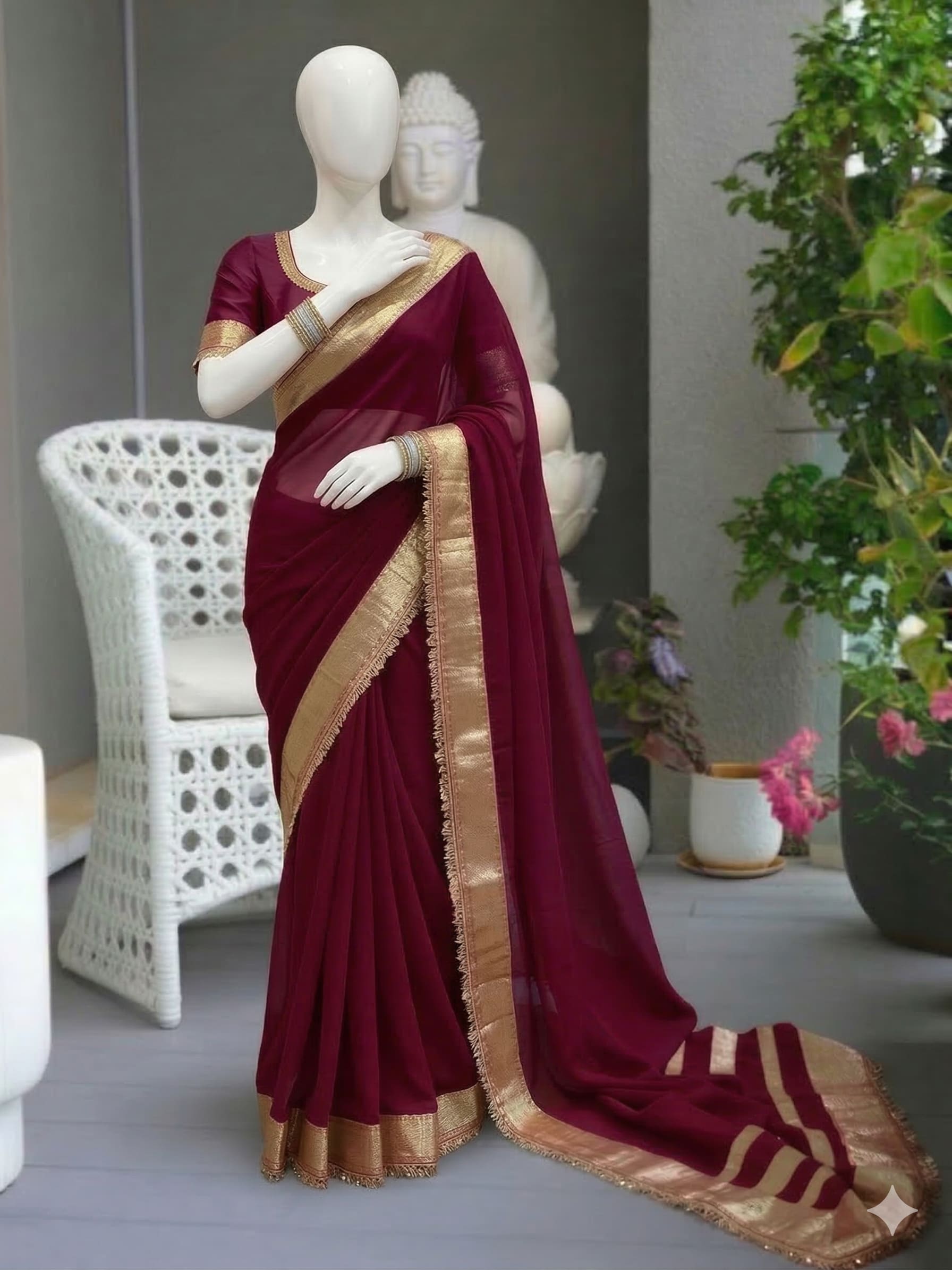 Ankita Lokhande Inspired Gotta Lace Work Saree
