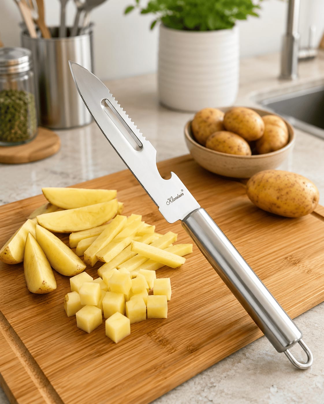 Premium Multifunctional Stainless Steel Kitchen Knife