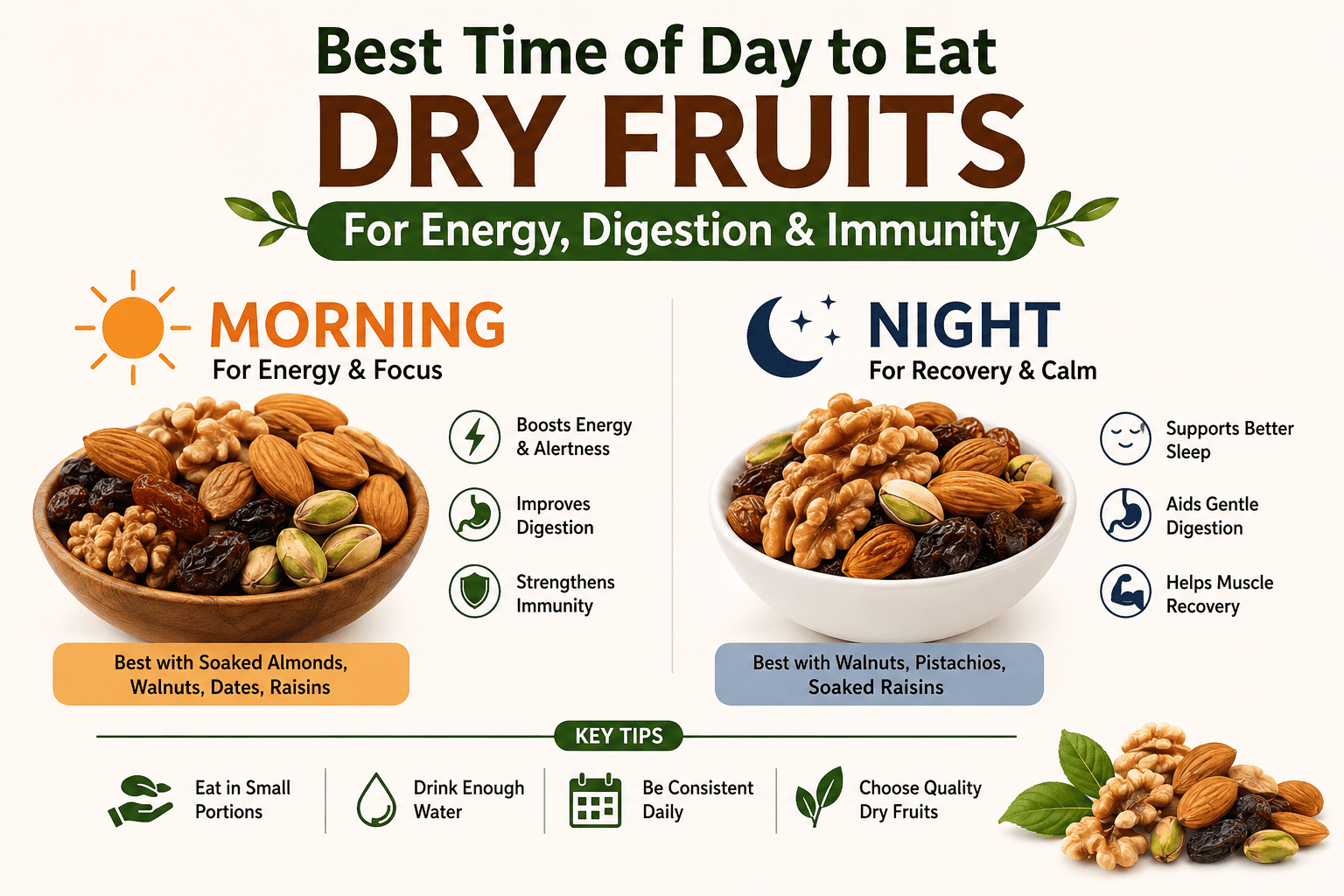 Best Time to Eat Dry Fruits for Maximum Benefits!