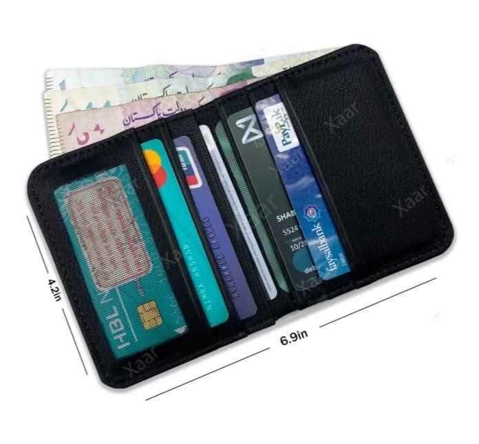 Men's Premium Leather Bi Fold Wallet | Slim Card Holder with Cash Compartments
