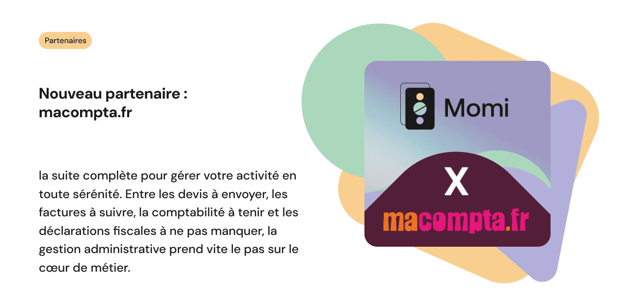 Image de l'article: Momi X macompta.fr : la suite complète pour gérer votre activité en toute sérénité