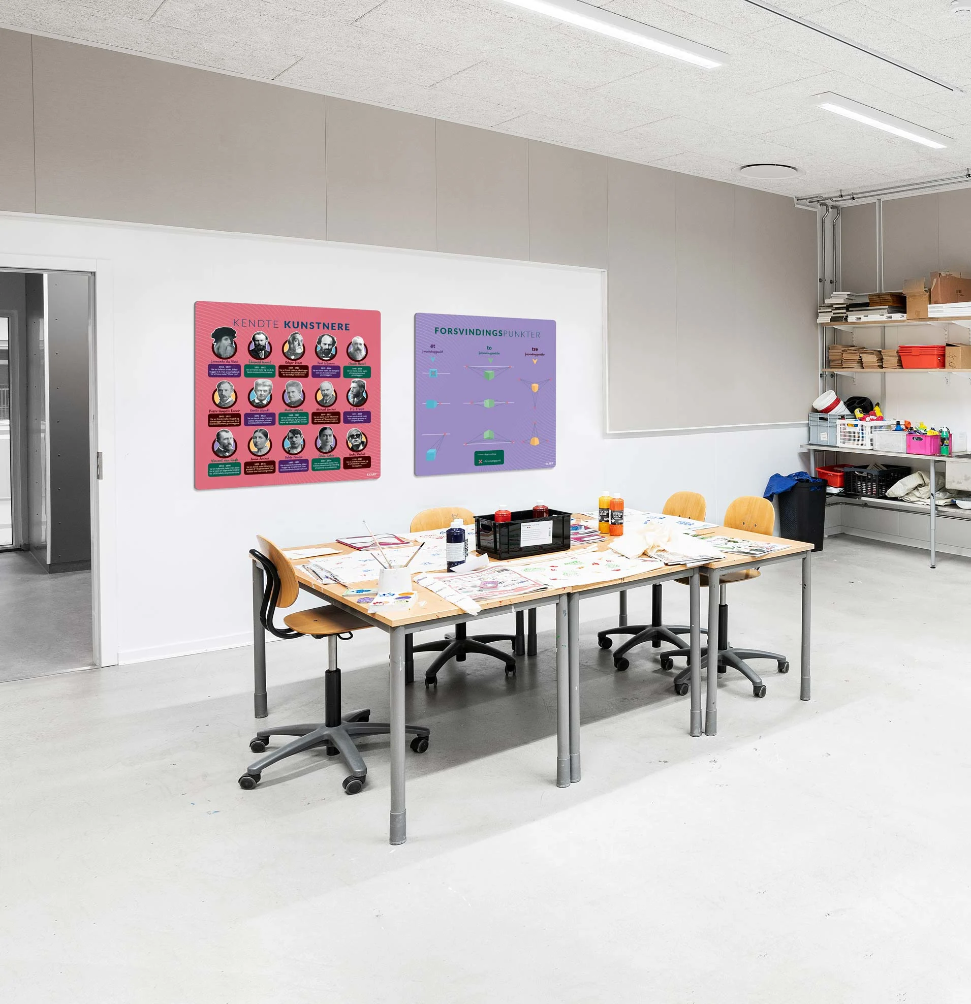 Design med forsvindingspunkt til billedkunst