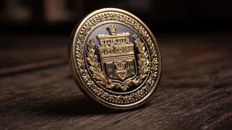 Voorbeeld souvenir munten