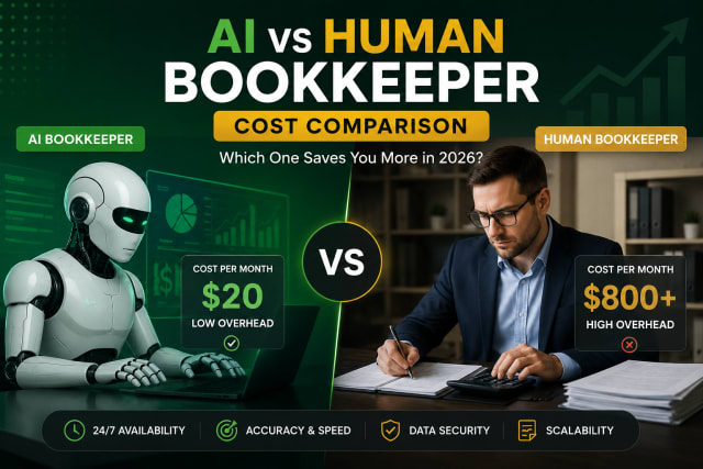 AI Bookkeeper vs Human: Which Costs Less in 2026?