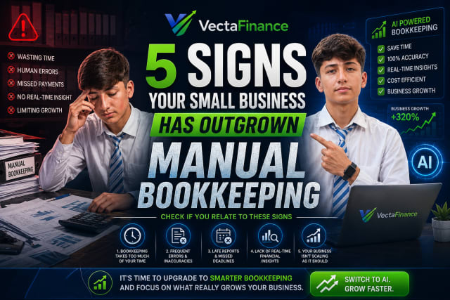 5 Signs Your Small Business Has Outgrown Manual Bookkeeping