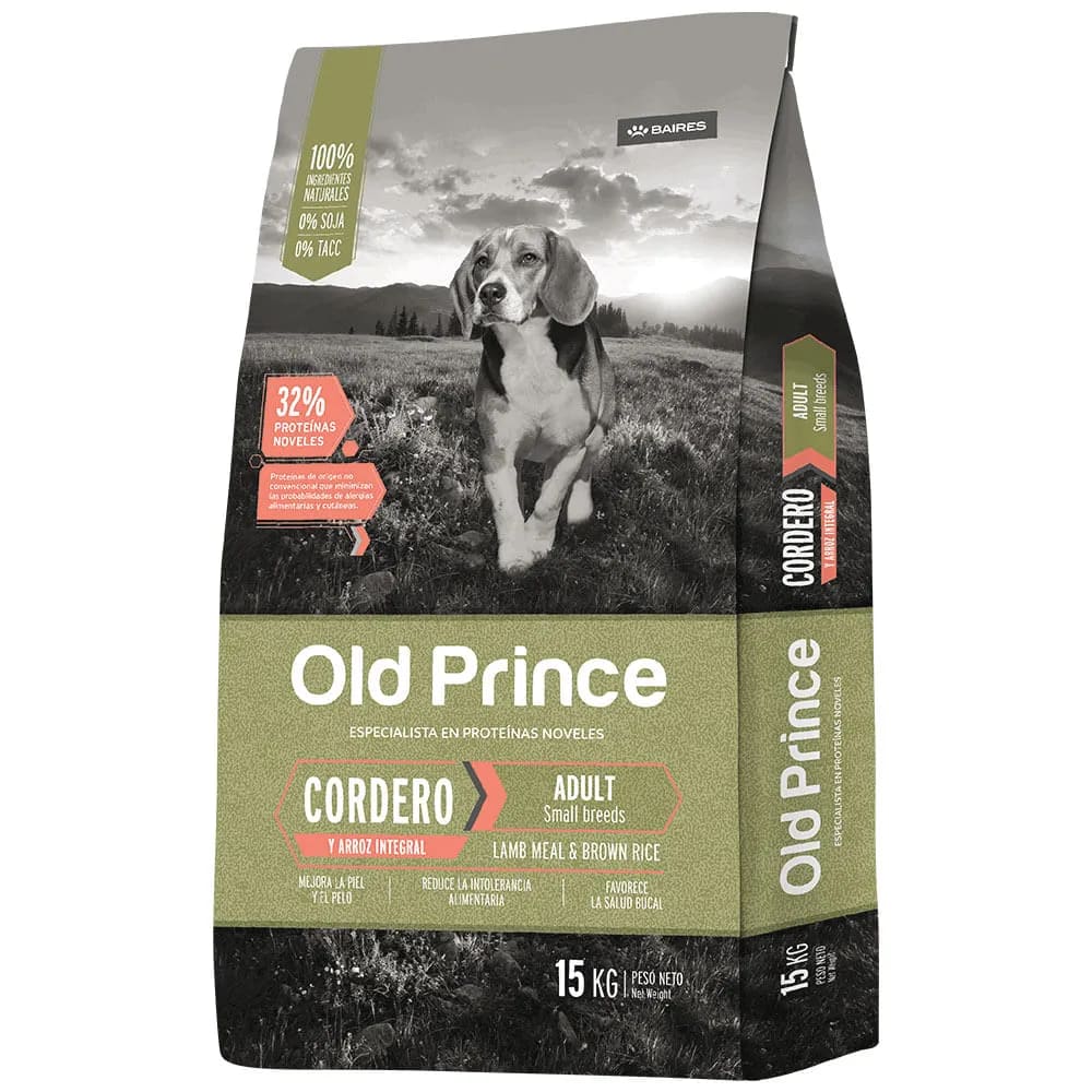 OLD PRINCE NOVEL CORDERO Y ARROZ SMALL 15KG