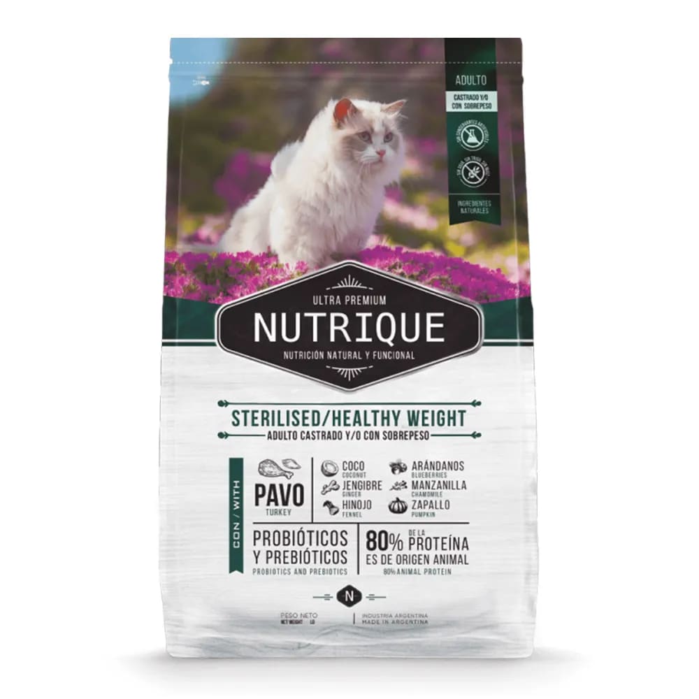 NUTRIQUE GATO ESTERELIZADO 7.5 KG