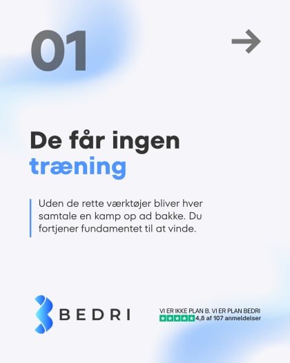 BEDRI karrusel 01: De får ingen træning