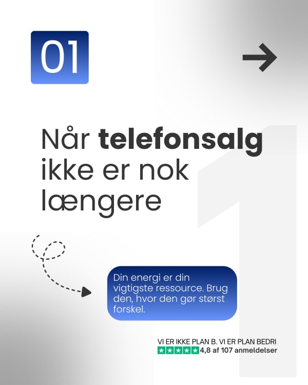 BEDRI karrusel 01: Når telefonsalg ikke er nok længere
