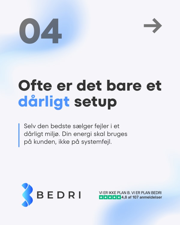 BEDRI karrusel 04: Ofte er det bare et dårligt setup