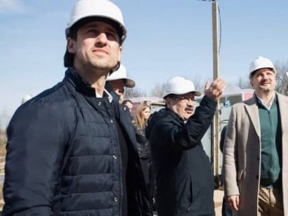 Глава округа Кашира Михаил Шувалов побывал на объекте строительства жилого комплекса