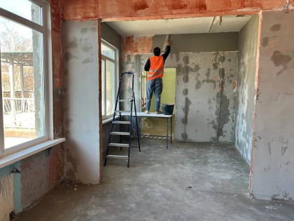 Продолжается капитальный ремонт дошкольных групп Талдомской школы № 3 в мкр. Юбилейный г.Талдома.