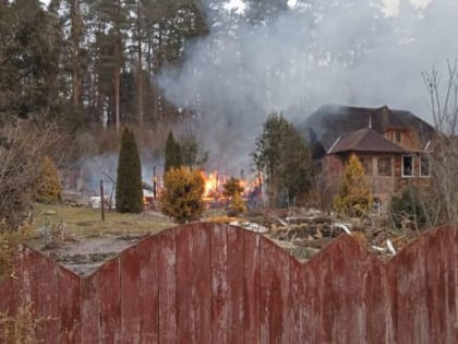 В Старой Ситне сгорел дачный дом