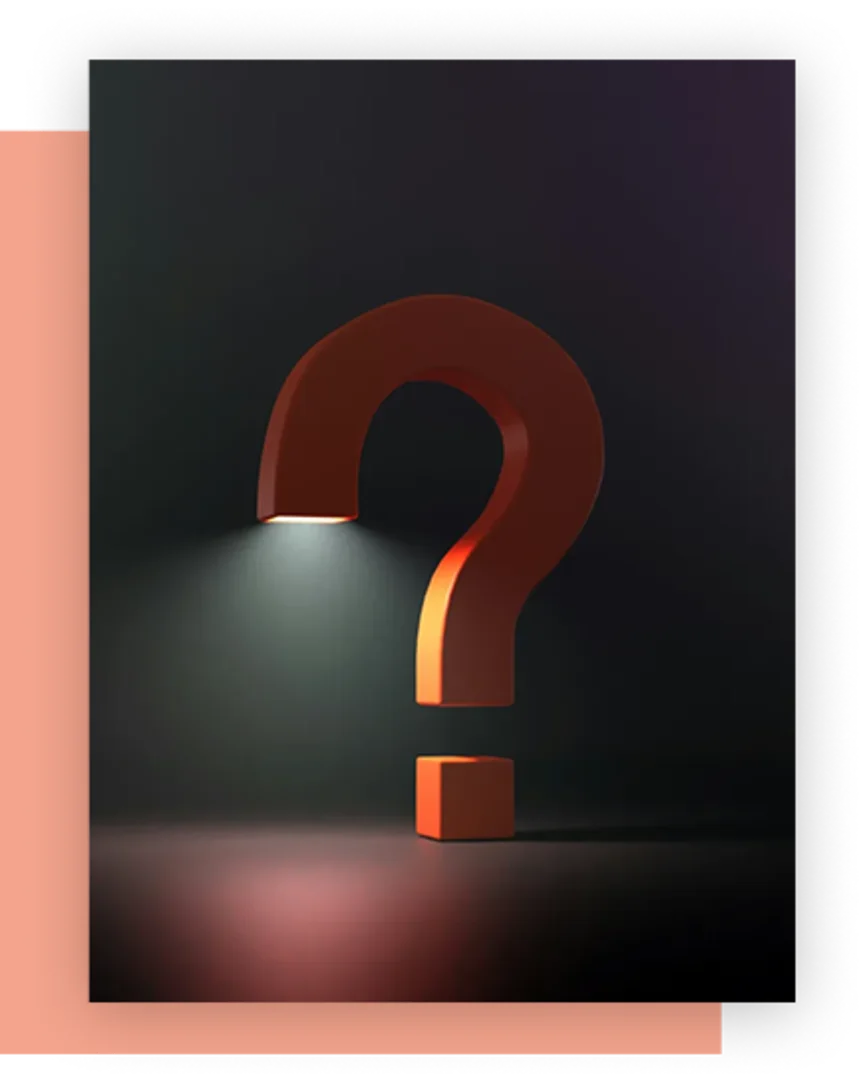 Illustration eines Fragezeichens