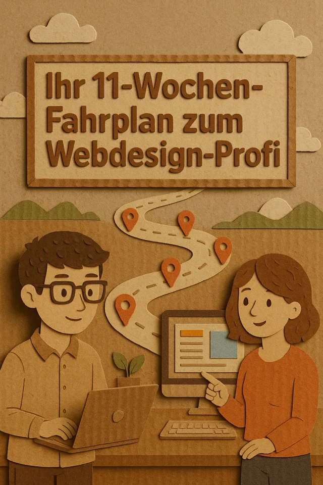 Illustration: Ihr 11-Wochen-Fahrplan zum Webdesign-Profi