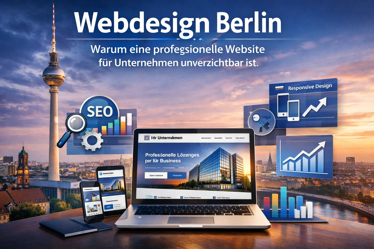 Bild zum Artikel: Webdesign Berlin: Warum eine professionelle Website für Unternehmen unverzichtbar ist
