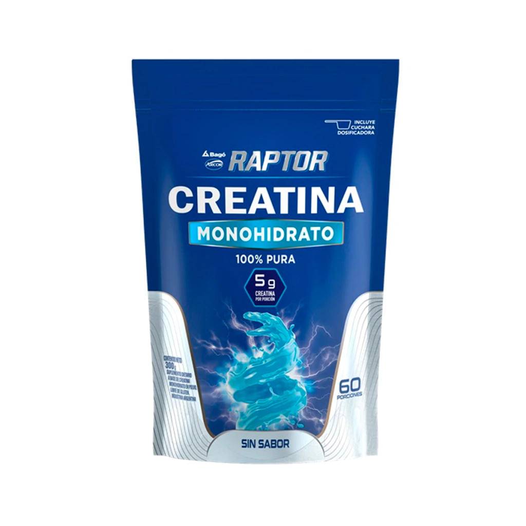 Creatina Monohidrato 300gr — Bagó RAPTOR Creatina Monohidrato 300gr