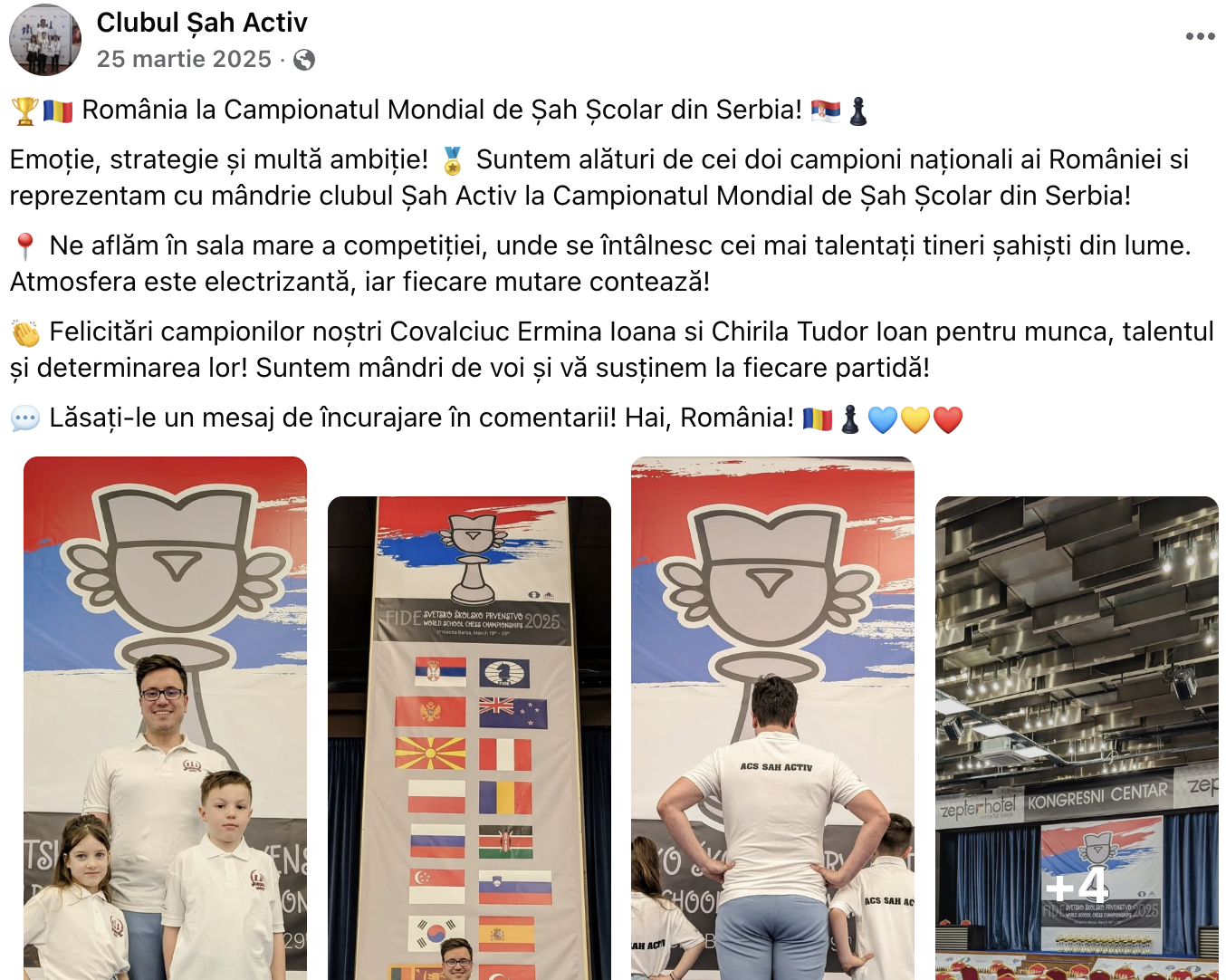 Înscrieri la clubul de șah pentru copii - vezi rezultatele noastre