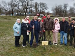 В парке села Архиповского Школьненского поселения высадили Лес Победы