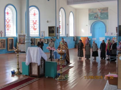 День памяти Усекновение  главы Пророка, Предтечи и Крестителя Господня Иоанна на приходе Рождества Пресвятой Богородицы с.Новомихайловского