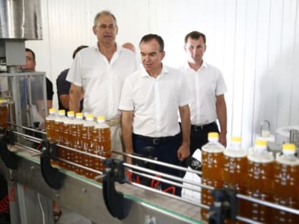 Губернатор Краснодарского края осмотрел новые производственные мощности в Белоглинском районе